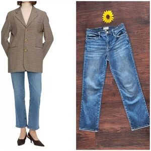 FRAME Le Sleek Straight High Rise Jeans in Flip 💙💙